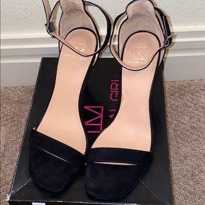Black Suede Sandals